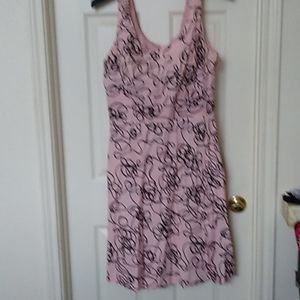 Fun loving pink & black dress.